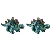 2x The Puppet Company Stegosaurus Finger Puppets Dinosaur Toy Kids/Children 12m+