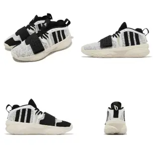 【adidas 愛迪達】籃球鞋 DAME 8 EXTPLY 男鞋 白 黑 緩震 里拉得 愛迪達(ID5678)