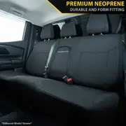 Ford Next-Gen Ranger T6.2 - Wildtrak, Wildtrak X, Platinum & Stormtrak - GP6 Premium Neoprene Rear Row Seat Covers (Available)