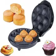 Mini Pie and Quiche Maker, Double-Sided Heating, Nonstick Baker for Snacks and Desserts, LED Indicator, Non-Slip Feet