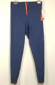 Saucony Men's Blue Core Bell Lap Running Tights w Reflective Tape Size M