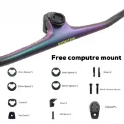Full Carbon Fibre Integrated Cockpit 28.6mm MTB Bike Handlebar Titanium Screws
