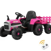 Mazam Kids Ride On Car Tractor 12V Toys Remote Control Pink
