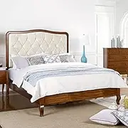 Life Décor Leah Premium American Poplar Timber European Modern 5 pcs Bedroom Set (Queen + 2 x Bedside Table + Tallboy + Dressing Table)