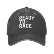 Ready To Race Baseball Caps Denim Enduro Cross Motocross Bitumen Bike Life hats