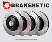 FRONT+REAR BRAKENETIC Premium GT Slotted Brake Disc Rotors BPRS88818 (for: Mini)