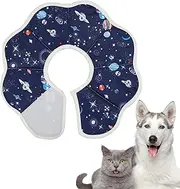 Pet Recovery Collars, Dog Neck Cone Surgical Elizabeth Collar, Adjustable Safety Protector Cover Prevent Licking for Cat Puppies Kittens Small Medium Animals