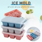 1 Pack Mini Ice Cube Trays with Easy-Release Silicone Bottom, Stackable with Lid