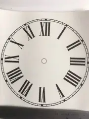 Clock Dial Paper 7” for Antique Wall or Mantle Clock