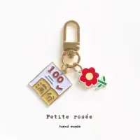 在飛比找momo購物網優惠-【Petite rosee】童趣款設計師奢華金屬包包鑰匙圈鍍