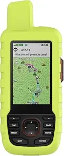 Fit for Garmin GPSMAP 66i Case, Soft Silicone Protective Case Bumper Sleeve Shell Frame Protector Cover for Garmin GPSMAP 67i (Green1)