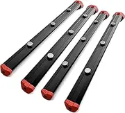 Alpha Engineered Threaded Rails Compatible with Milwaukee Packout Toolbox with Drawers–Includes End Caps–13.5” (345mm)–Milwaukee Packout Rail, Fits Packout Accessories, Organizers & Attachments-Black