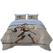 Fantasy Beach Cool Archer Warrior Coverlet
