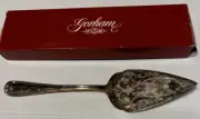 Gorham Heritage Silverplate Cake Pie Server Italy Fleur De Lis Damage Box VTG