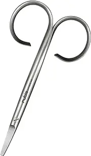 Rubis Stainless Steel Infant Nail Scissors for Precise Fingernails and Cuticles, 1F001, Silver,Rubis Switzerland Swiss Made World Renowned Precision