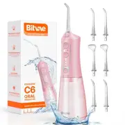 C6 Water Dental Flosser Teeth Picks, Portable Cordless Oral Irrigator, IPX7 W...