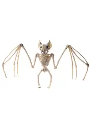 Small Plastic Skeleton Bat Halloween Decoration