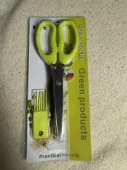 Herb Scissors - Green Products- 5 Layer Stainless Steel, Kitchenware Mom Gift