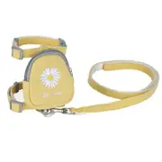 Small Pet Traction Backpack With Embroidered Cat Design