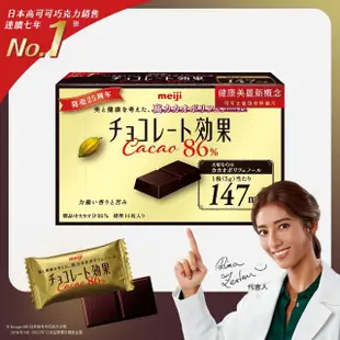 【Meiji 明治】巧克力效果CACAO 72%/86%/95%黑巧克力(盒裝*5盒/箱)