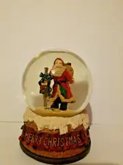 Musical Box Snow Globe Merry Christmas New