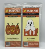 Yard art Do it Yourself Yard Art Pattern GHOSTS & PUMPKINS BOO NEW 1998