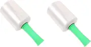 2 Rolls Handle Stretch Film Handles Machine Aluminum Organizer Double Sided Tape Pallet Plastic Stretch Wrap for Moving Packing Wrap for Moving Plastic Wrap for Moving Furniture MAGICLULU