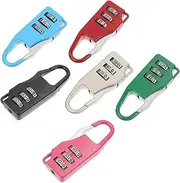 VERDANVERSE 6Pcs Travel Luggage Lock Compact Combination Padlocks for Suitcases Backpacks and Travel Gear Secure Your Belongings with Durable Theft Design