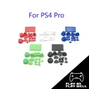 Full Set Button Replacement Kit for PS4 Pro Slim Game Controller - many colors!