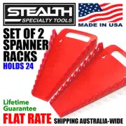 STEALTH Standard Set of 2 Spanner Racks - Holds 24 Tools Gripper