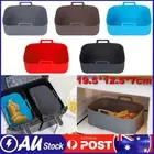 1/2Pcs Air Fryer Silicone Pot Rectangle Baking Tray Basket Liner Insert Dish