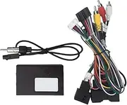 Car Radio Android Head Unit 16 pin Power Connector Socket Cable with CANBus decoder Adapter Wiring Harness Compatible for Mazda BT-50 bt50