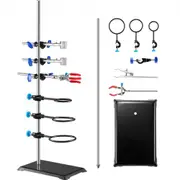 VEVOR Lab Stand Support Laboratory Retort Support Stand 23.6" Rod With Clamps