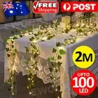 2 20LED Leaf Garland Lamp Ivy Vine LED Fairy String Lights Christmas