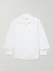 [Nili Lotan] Nili Lotan - Raphael Cotton-poplin Shirt - White - large large White