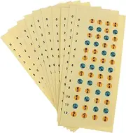 10 Pcs Ukulele Fingerboard Decals Musical Scale Stickers for Beginners No Adhesive Easy Application for All Ukuleles Learning Tool