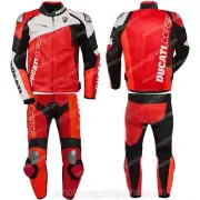 DUCATI Racing Motorbike Leather Suit Biker Motorcycle Leather Jacket Trouser 54