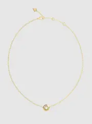 GUESS Gold Coin Pavé Necklace