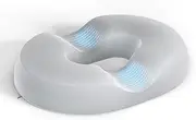 Donut Pillow Hemorrhoid Tailbone Cushion, Premium Memory Foam Seat Cushion, Orthopedic Pain Relief Pillow for Pregnancy, Coccyx, Bed Sores, Post Natal, Sciatica (Grey)