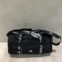 在飛比找蝦皮商城精選優惠-ADIDAS 旅行袋 黑白 腰包 側背包 鞋袋 旅行包 健身