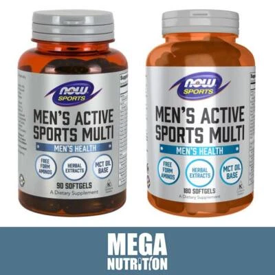 Mens Sports Multi-Vitamin + BCAA TRIBULUS ZMA PANAX GINSENG MCT OIL Capsules