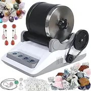 Rock Tumbler Machine Kit with 7-Day Timer & Detachable Polisher - Electric Stone Polishing Machine for DIY Gems, Rocks, Crystals - Kids & Adults