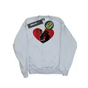 DC Comics Boys Batman TV Series Catwoman Heart Sweatshirt (Sports Grey) - BI9806