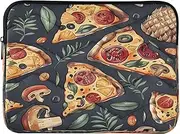 Pizza Slices Pineapples Computer Case for Laptop, Protective Padded Laptop Bag 15.6 for Women