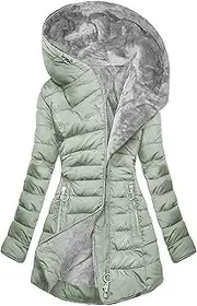 [fartey] Rain Jacket Women Waterproof Lightweight Rain Coat Outdoor Hooded Long Windbreaker Fleece Lined Fall Trench Coats
