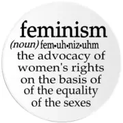 Feminism Definition - 100 Pack Circle Stickers 3 Inch - Feminist Activist