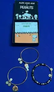 Alex and Ani Peanuts Halloween It’s The Great Pumpkin Charlie Brown Bracelet Tri