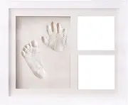 Baby Clay Handprint and Footprint Kit - Baby Shower Gifts and Perfect Nursery Room Decoration White