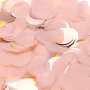 Round Paper Confetti, 50g / 1.8oz Rose Peach