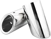 89mm Stainless Steel Car Exhaust Muffler Tip Cover Compatible For A4 B8 Avant A5 Sportback 8T TailPipe Auto Accessories(89mm Silver)